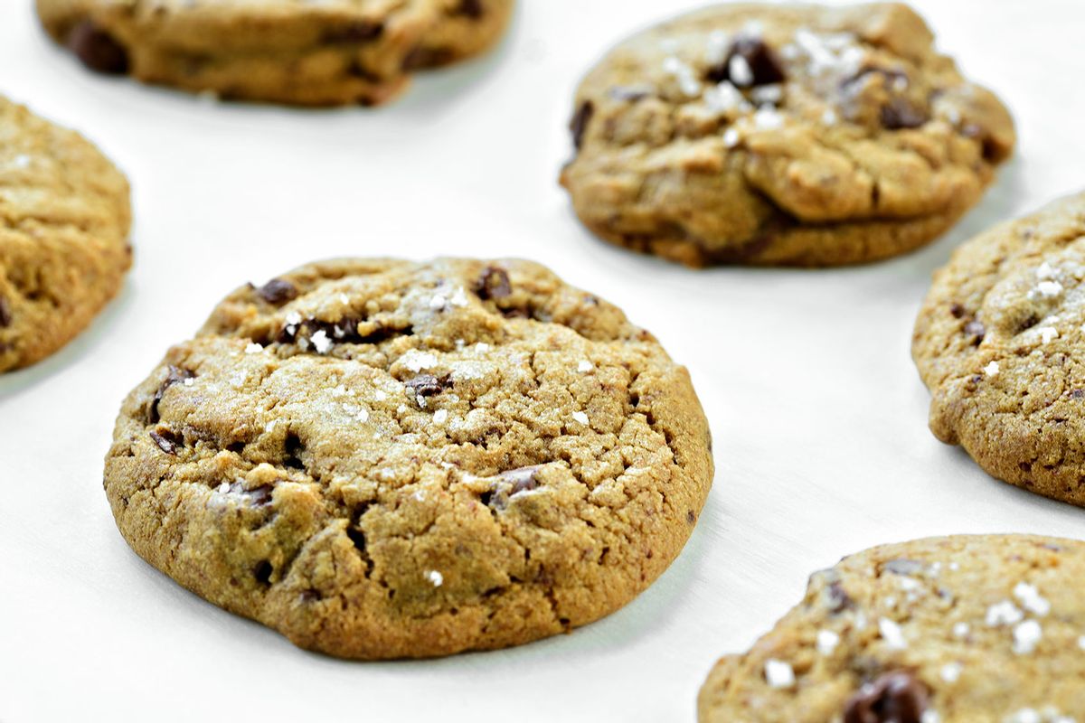 Fresh baked chocolate chip cookies with sea salt (Getty Images/Photo by Cathy Scola)