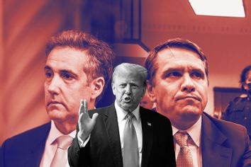 Donald Trump, Michael Cohen and Todd Blanche