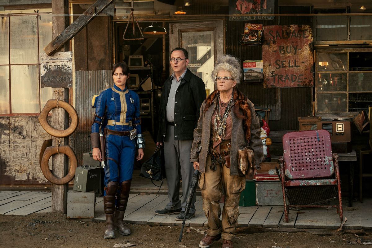 Ella Purnell, Michael Emerson and Dale Dickey in "Fallout" (JoJo Whilden/Prime Video)