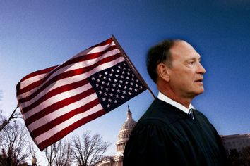 Samuel Alito; An upside down American flag